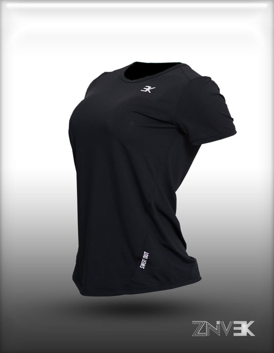 Women's Tech Black Short Sleeve T-shirt